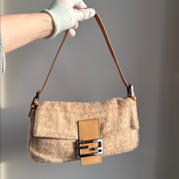 Fendi Handbags - FENDI | Vintage Wool Baguette